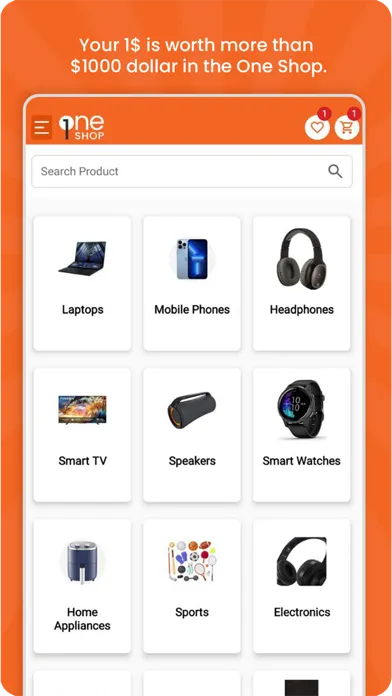 Zrzuty ekranu OneShop