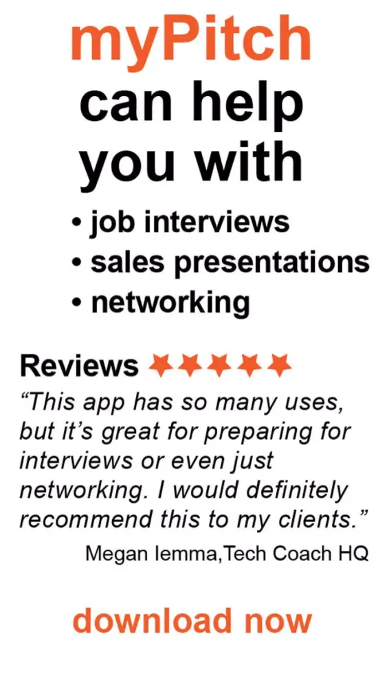 myPitch: Impress the recruiter at a job interview with your cv and elevator pitch স্ক্রিনশট