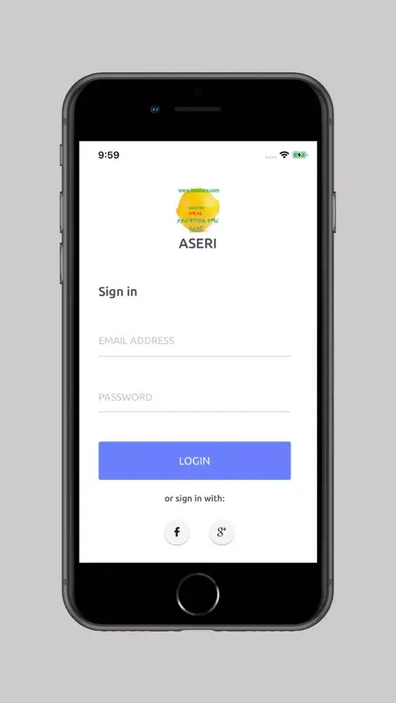 Screenshot di ASERI