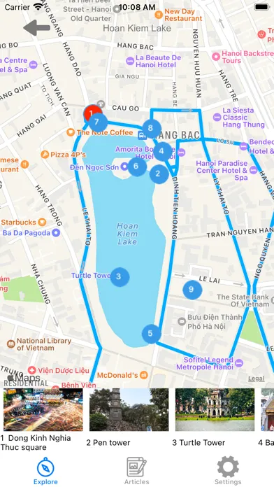 ภาพหน้าจอของ Hanoi 360