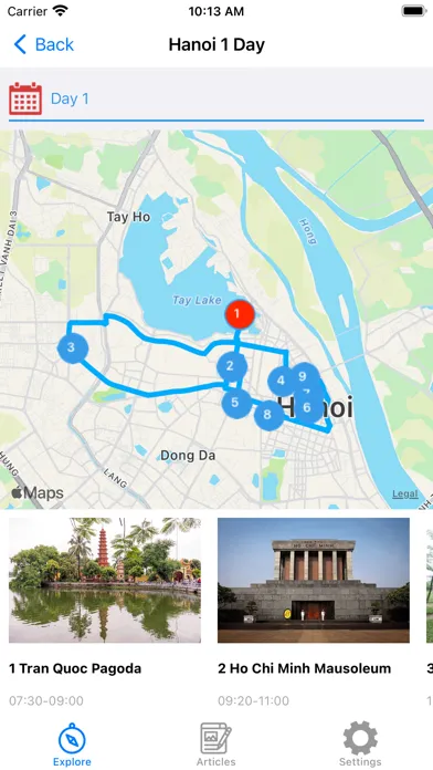 ภาพหน้าจอของ Hanoi 360