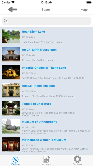 ภาพหน้าจอของ Hanoi 360