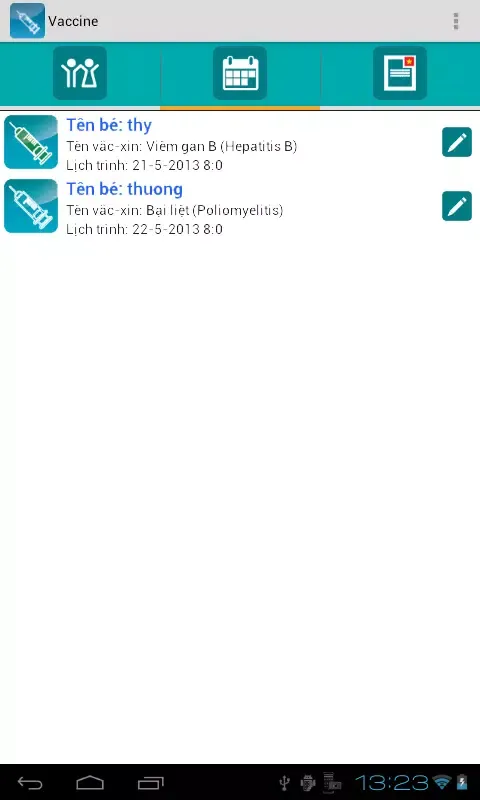 Quản lý lịch tiêm chủng স্ক্রিনশট