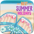 Holiday Toe Nails Spa Princess