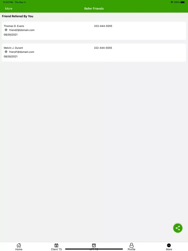 Long Finch Timesheet iPad 应用截图
