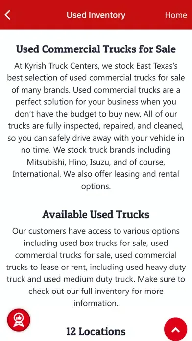 Screenshot di Kyrish Truck Centers