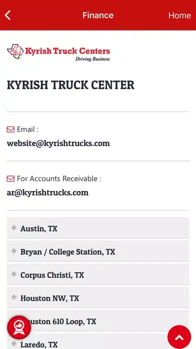 Screenshot di Kyrish Truck Centers
