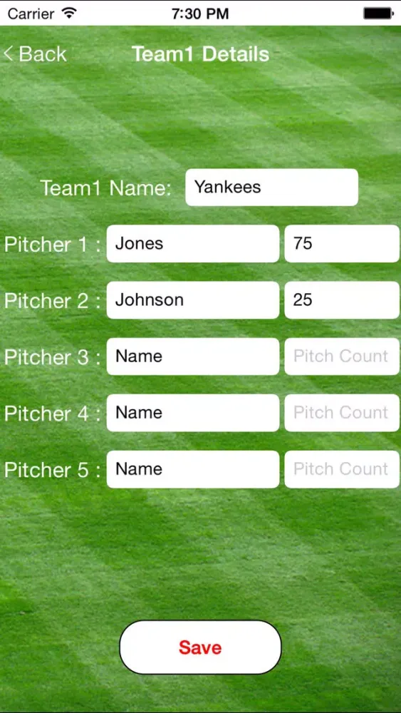 Capturas de tela do Pitch Counter Deluxe