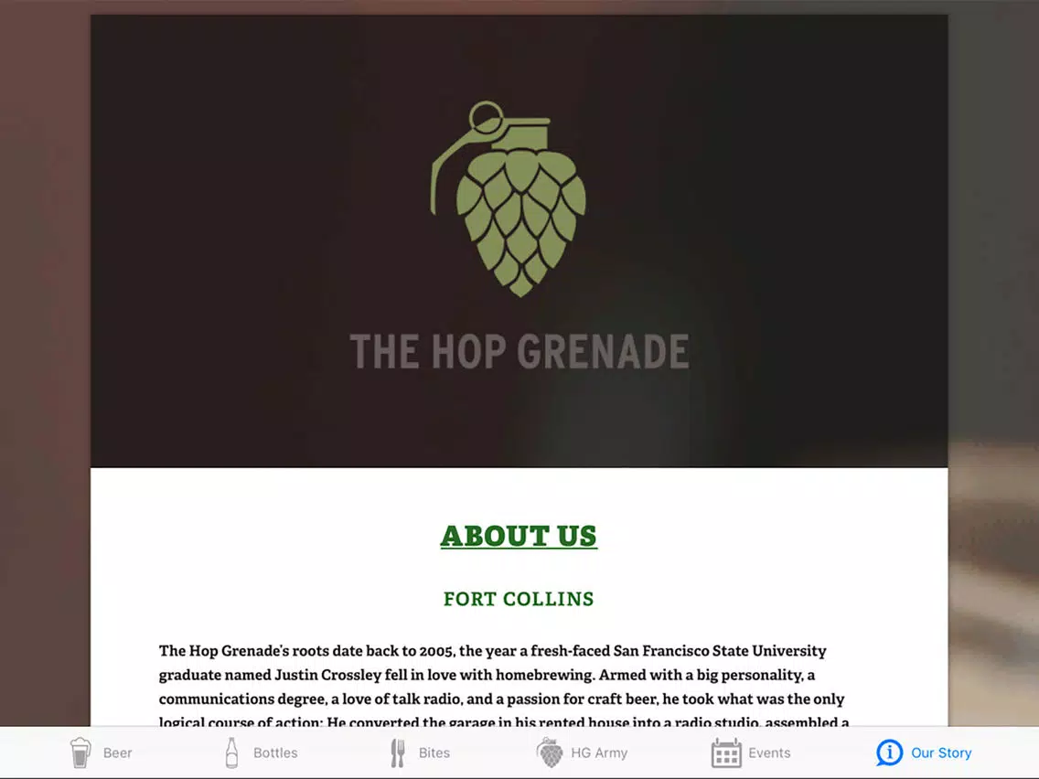 Capturas de pantalla de Hop G Taproom iPad 