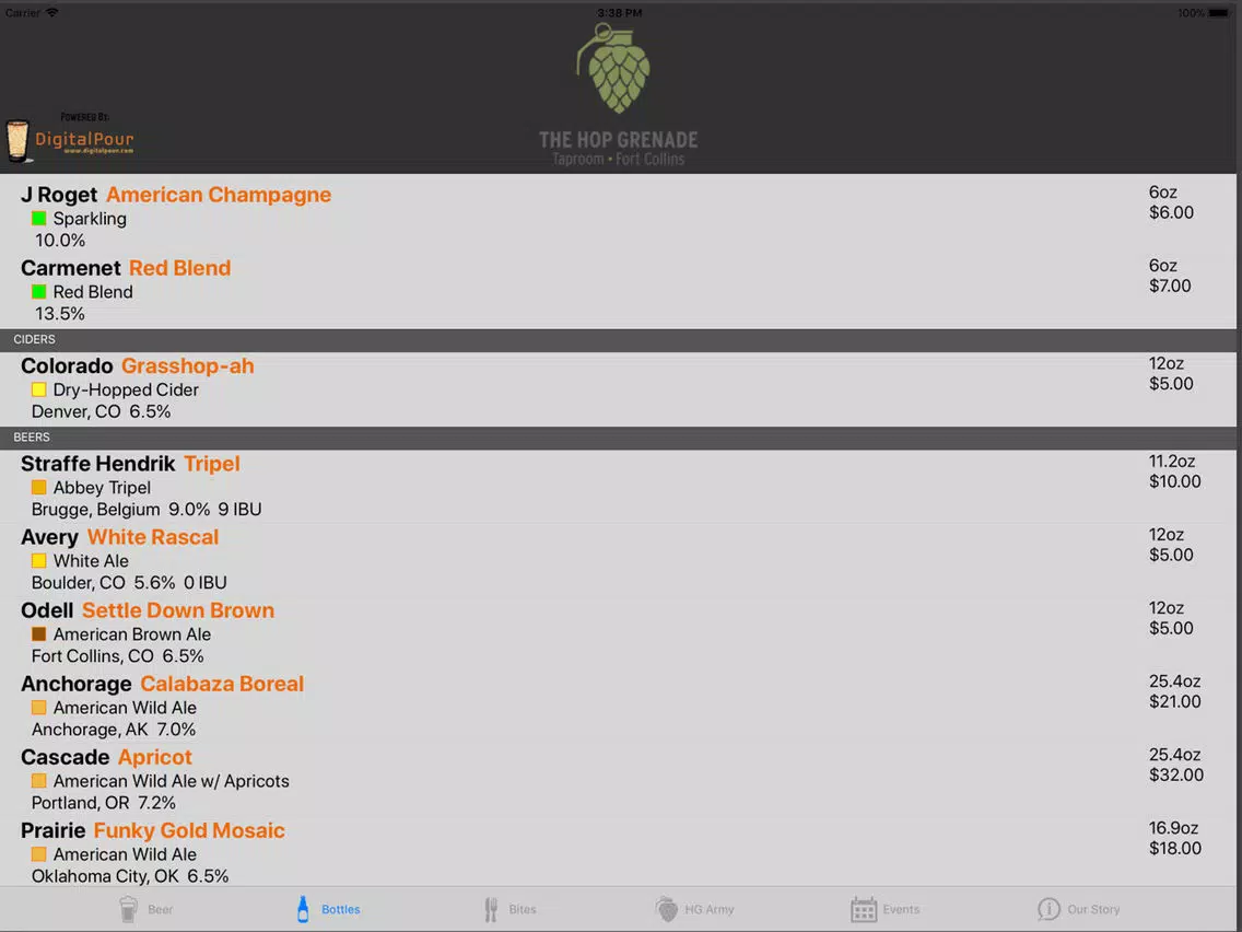 Capturas de pantalla de Hop G Taproom iPad 