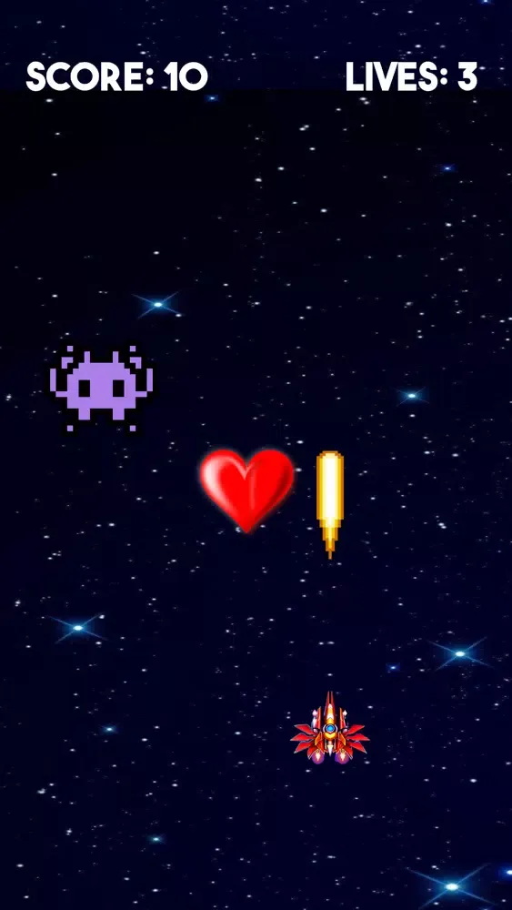 Tangkapan skrin Space Invaders-Decisive Battle