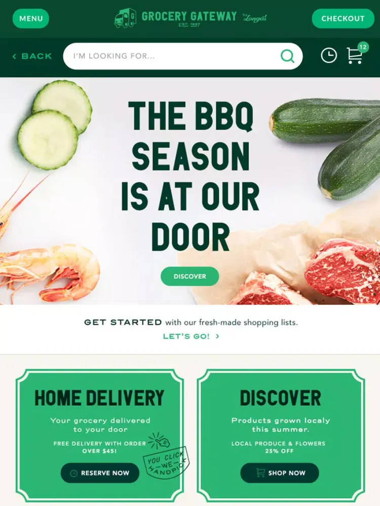 تصاویر Grocery Gateway iPad 