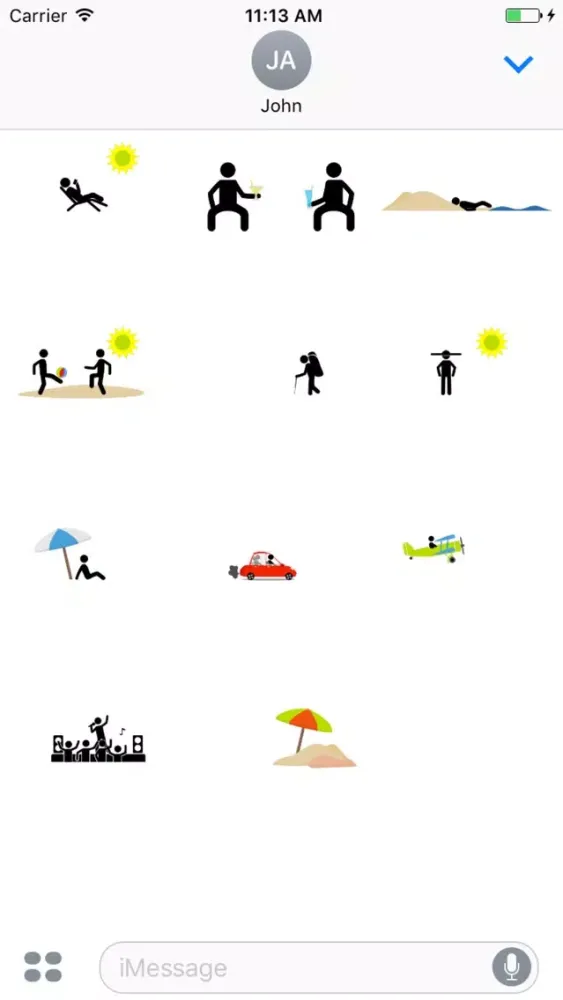 Tangkapan layar Animated Summer Silly Stickmen