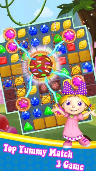 Sweet Crush Mania - 3 match puzzle Yummy Cookie Blast स्क्रीनशॉट