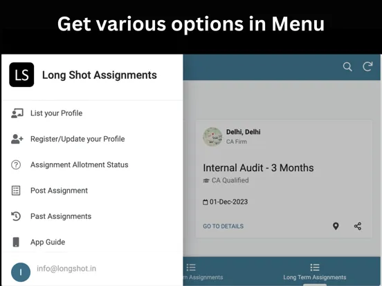 Zrzuty ekranu Long Shot Assignments iPad 