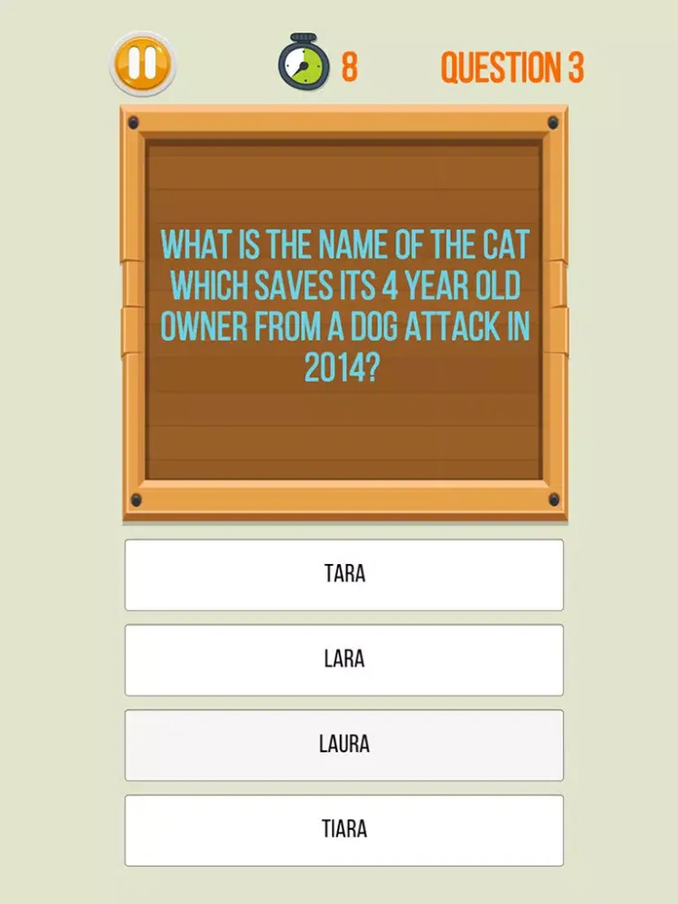 Amazing Kitty Cat Trivia - A Free Animal Quick Trivia Quiz iPad 應用截圖