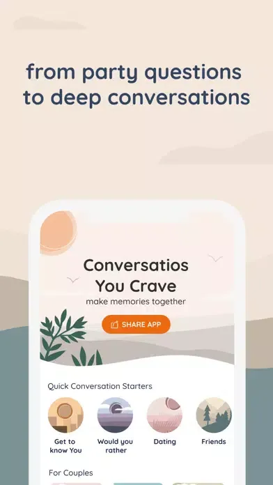 Gather - Conversation Starters Screenshots