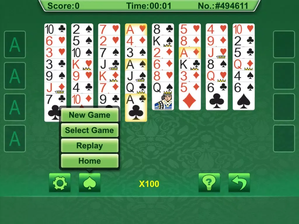 Card: Freecell iPad  سکرین شاٹس