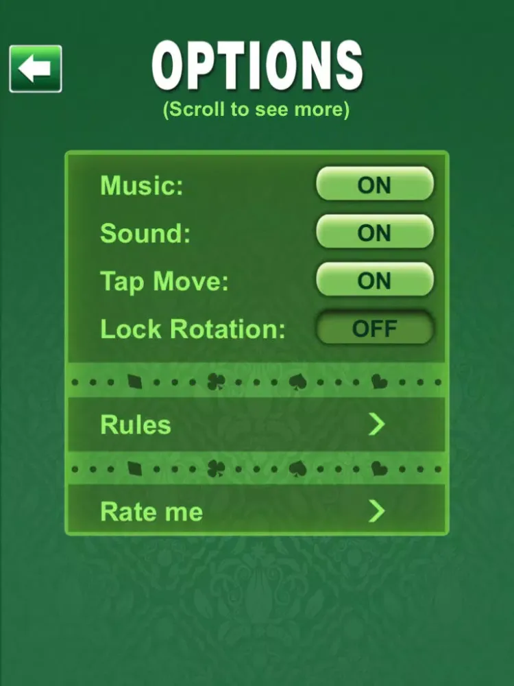 Card: Freecell iPad  سکرین شاٹس