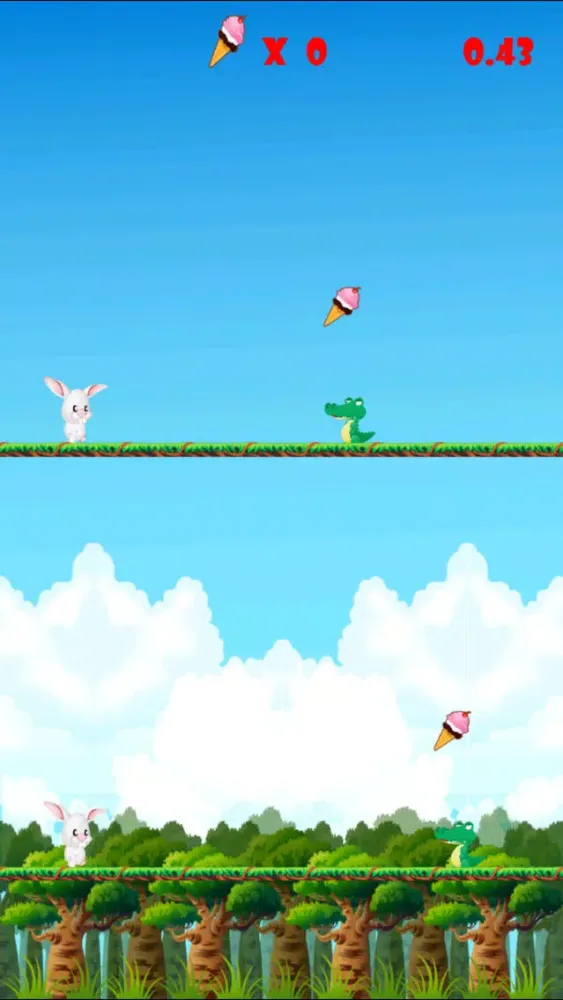 صور Dessert Jungle Jammers 3D Ice Cream Cones Game for Happy Kids – Take a Leap And Swiftly Bounce over Faster Moving Hungry Alligators to Avoid Smashing Your Animals