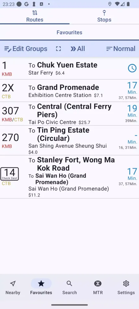 HK Bus ETA স্ক্রিনশট