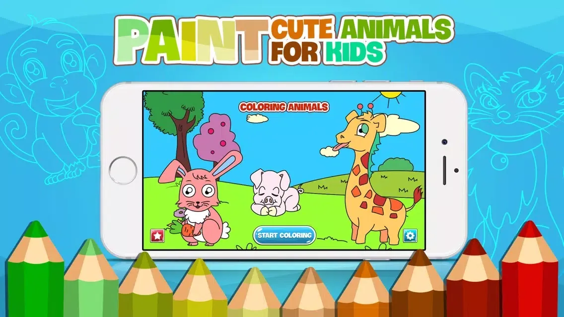 Capturas de pantalla de AniPaint - Coloring Animals with Sparks for Kids