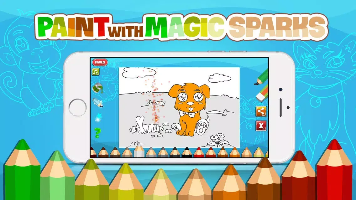 Capturas de pantalla de AniPaint - Coloring Animals with Sparks for Kids