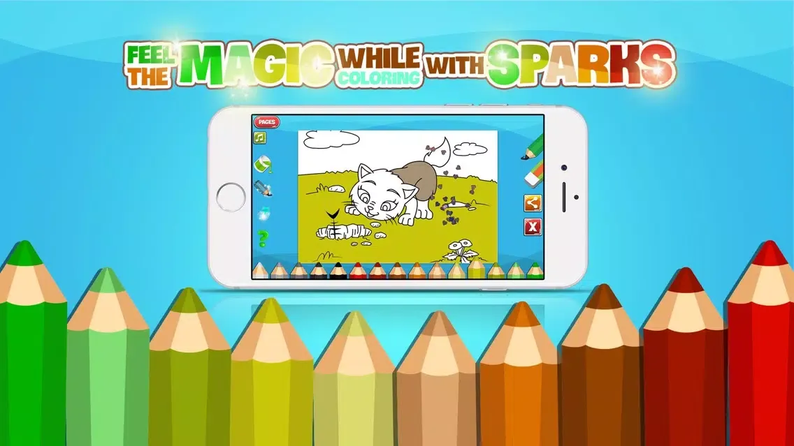 Capturas de pantalla de Creative Cute Cats for Coloring - Educational Coloring Book for Kids and Toddlers