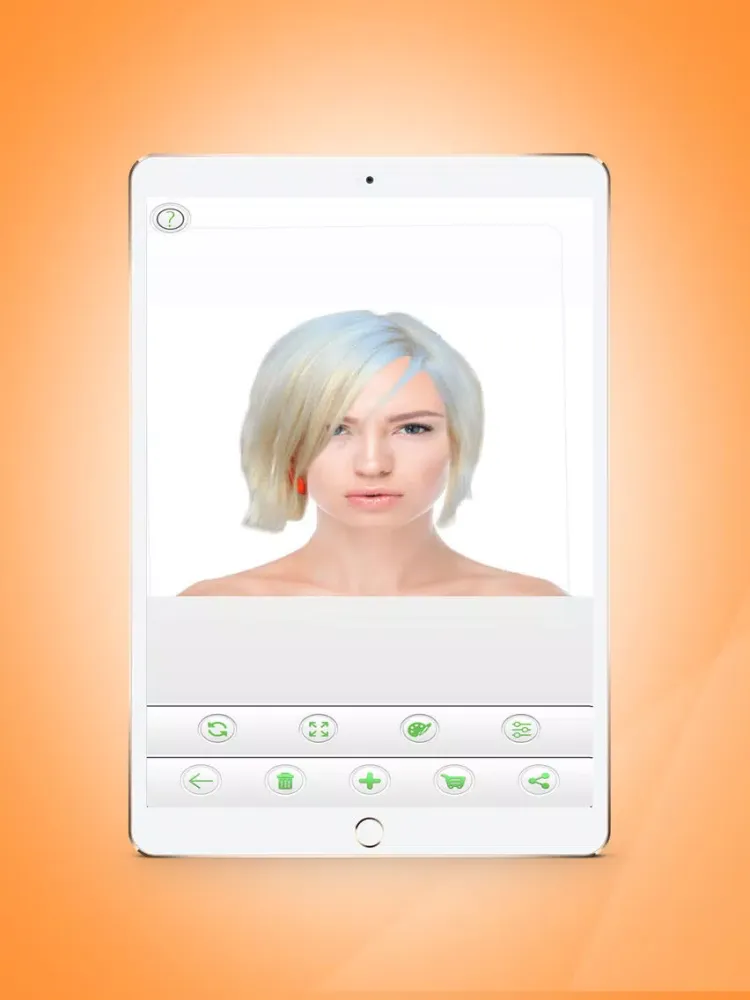 Tangkapan layar Hair Style Salon - Try on Wigs iPad 