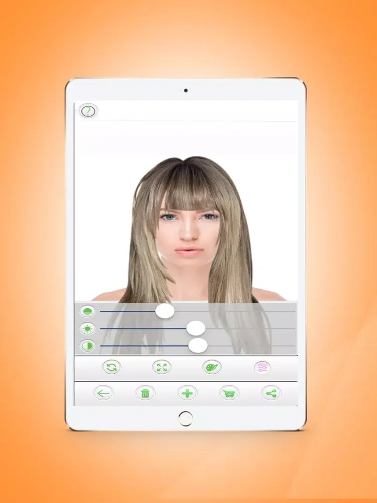 Tangkapan layar Hair Style Salon - Try on Wigs iPad 