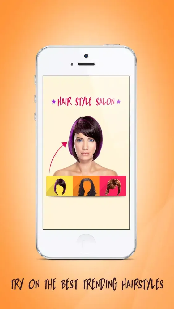 Tangkapan layar Hair Style Salon - Try on Wigs