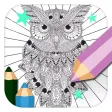 Owl: Discover Magic Coloring Pages for Adults