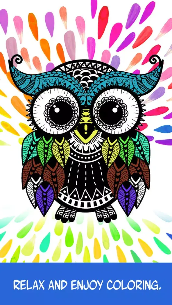 تصاویر Owl: Discover Magic Coloring Pages for Adults