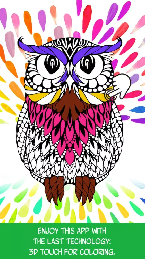 تصاویر Owl: Discover Magic Coloring Pages for Adults