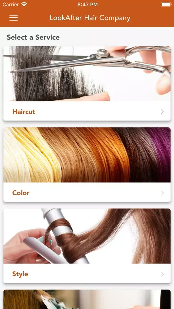 ภาพหน้าจอของ LookAfter Hair Co.