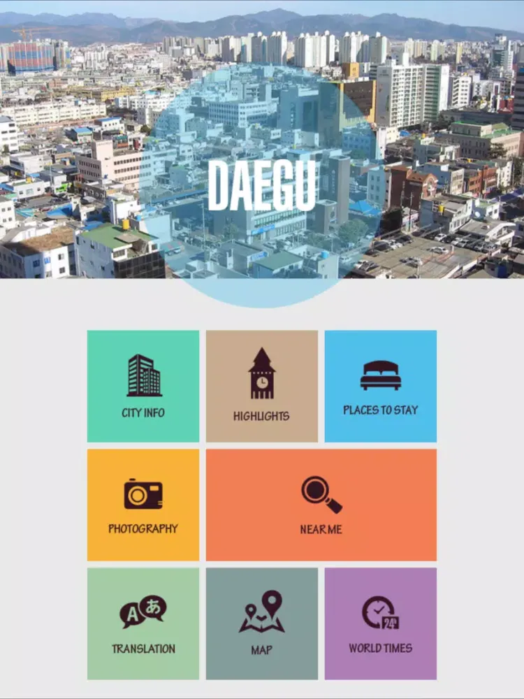 Daegu Tourist Guide iPad  Screenshots