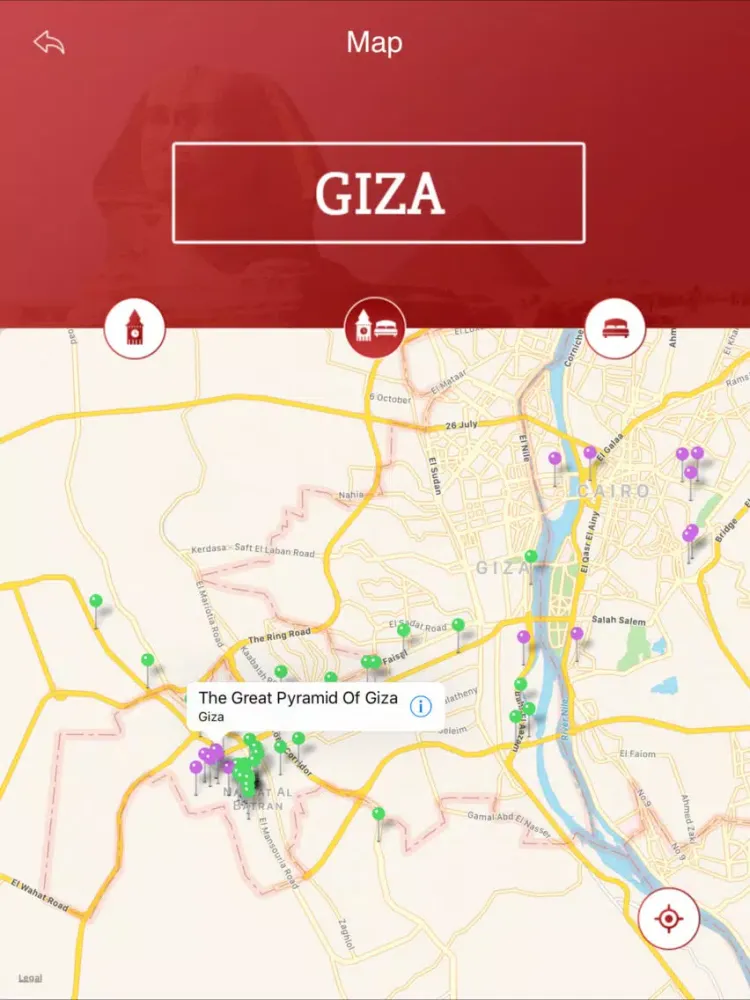 Screenshot di Giza Tourist Guide iPad 