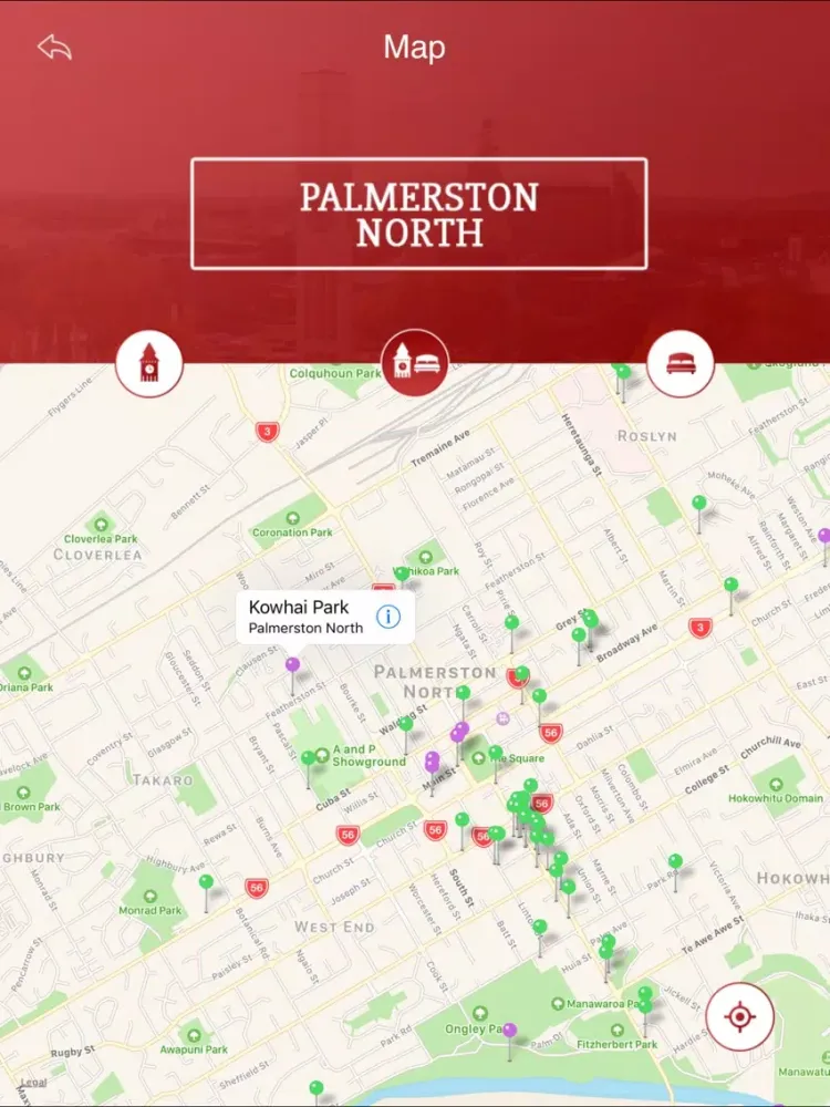 Capturas de tela do Palmerston North Tourist Guide iPad 