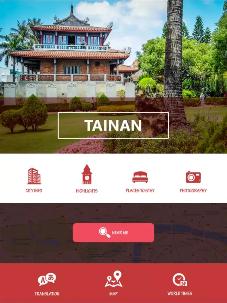 Capturas de tela do Tainan Tourist Guide iPad 