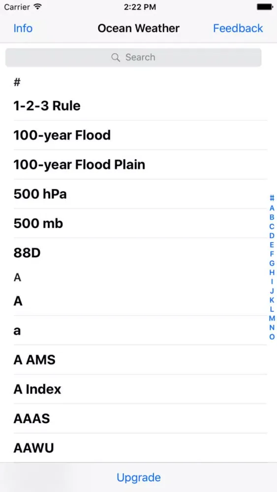 Capturas de tela do Ocean Weather