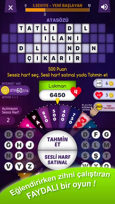 Ảnh chụp màn hình của Çarkıfelek Türkçe Mobil