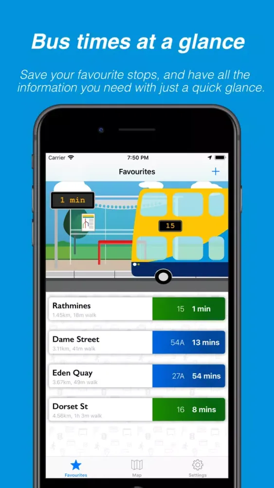 Busasaurus - Dublin bus app應用截圖