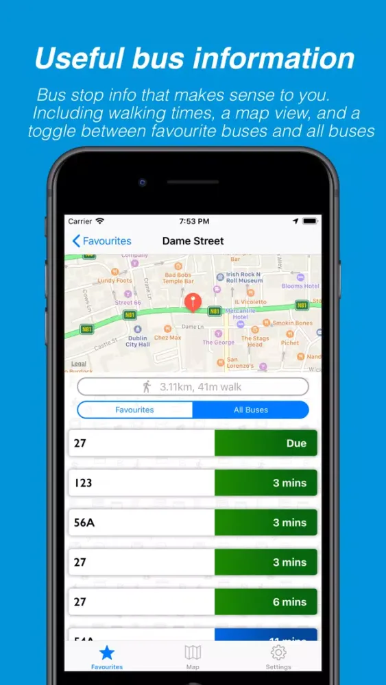 Busasaurus - Dublin bus app應用截圖