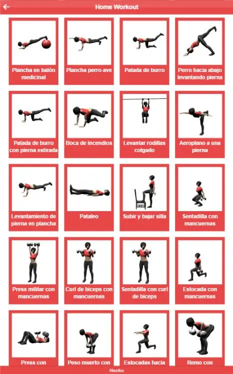 Home workout应用截图