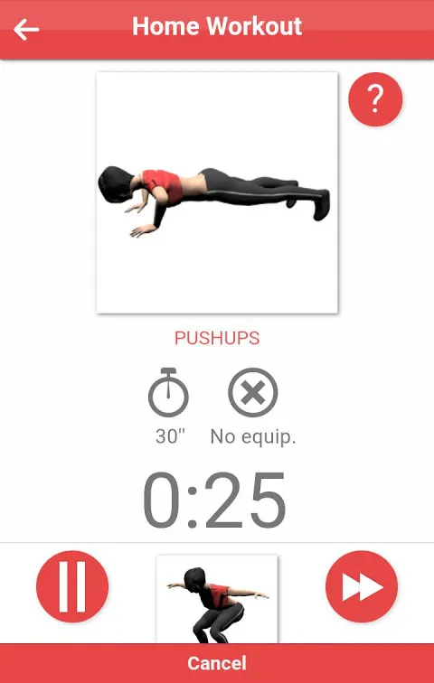 Home workout应用截图
