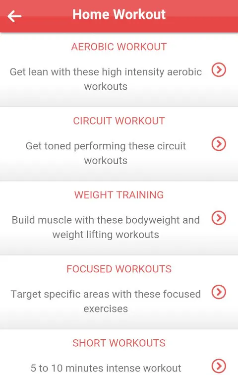 Home workout应用截图