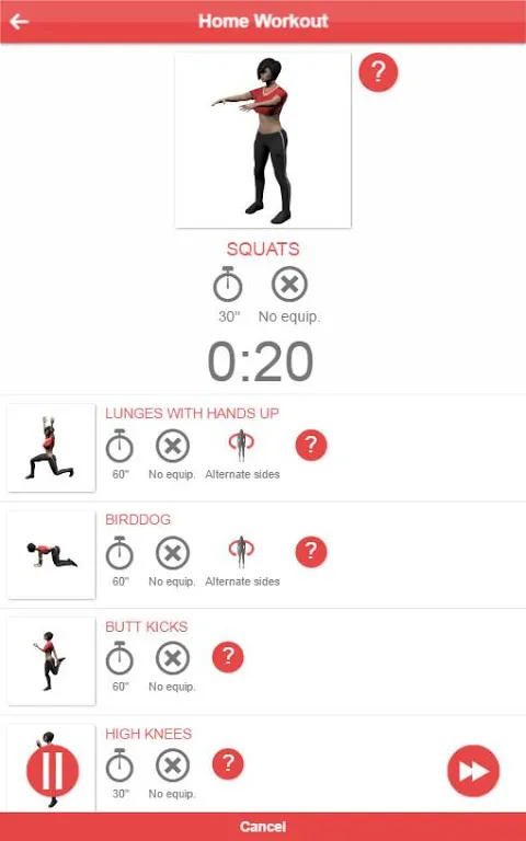 Home workout应用截图