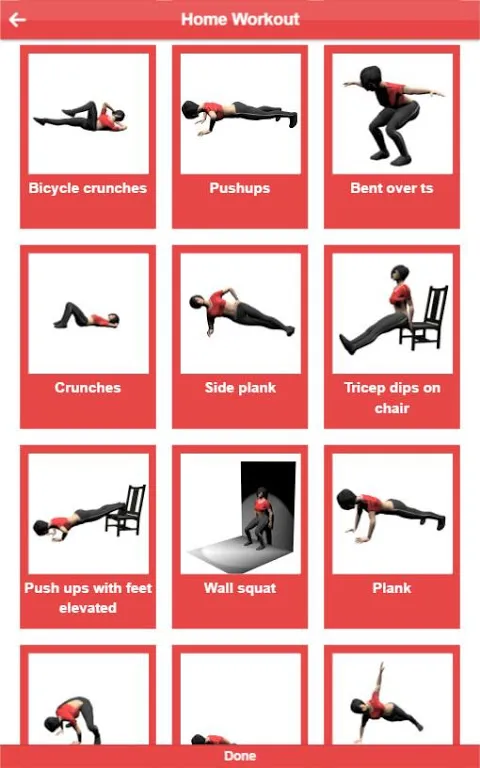 Home workout应用截图