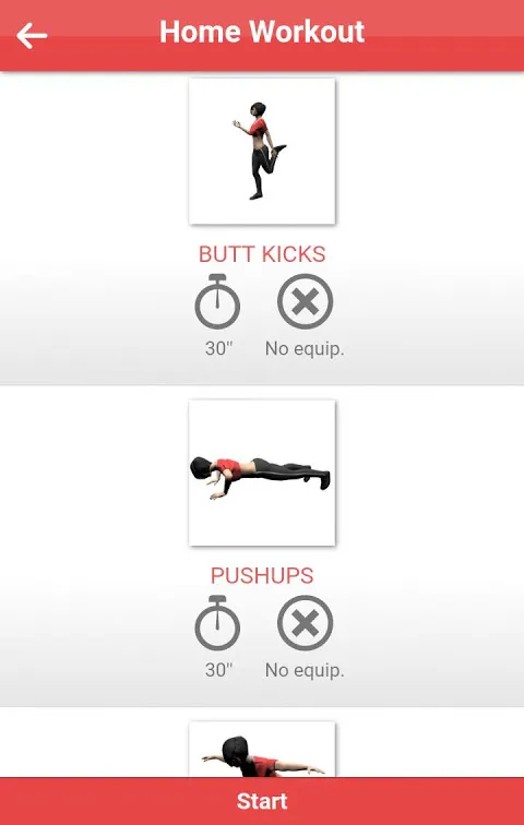 Home workout应用截图