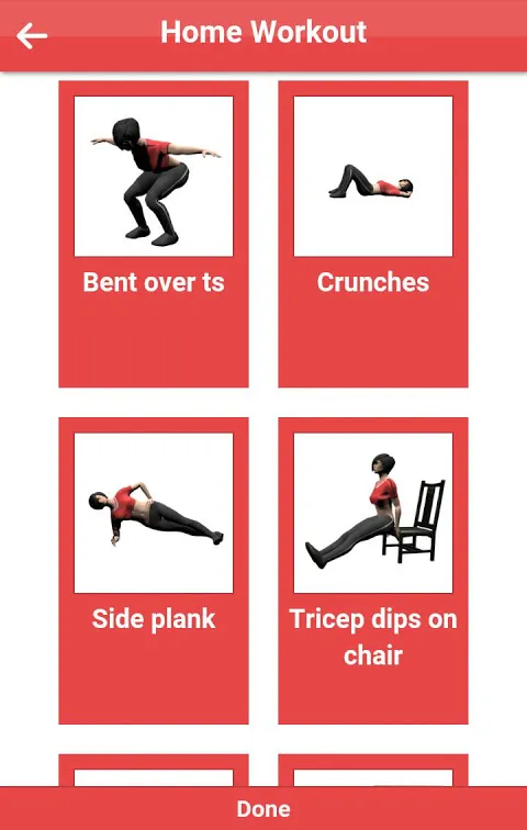 Home workout应用截图